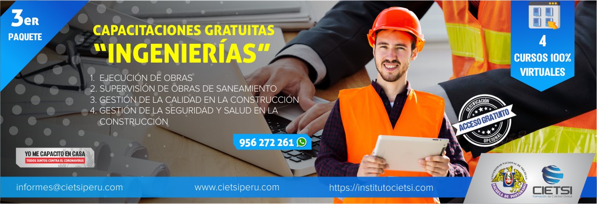 3er paquete de capacitaciones gratuitas virtuales ingenierIas