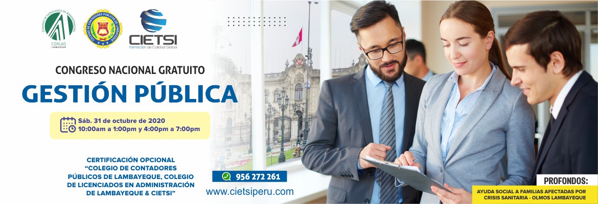 CONGRESO NACIONAL EN GESTIÓN PÚBLICA 2020