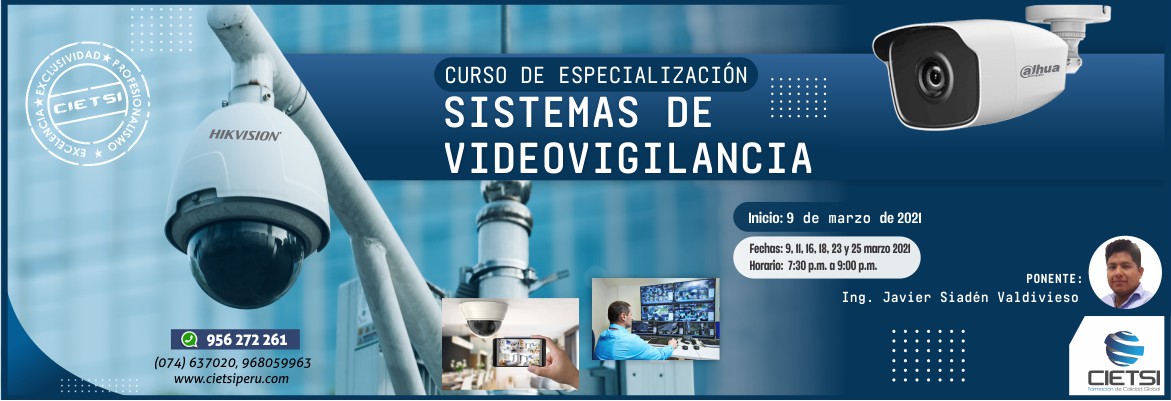 curso de especializaciOn sistemas de videovigilancia 2021