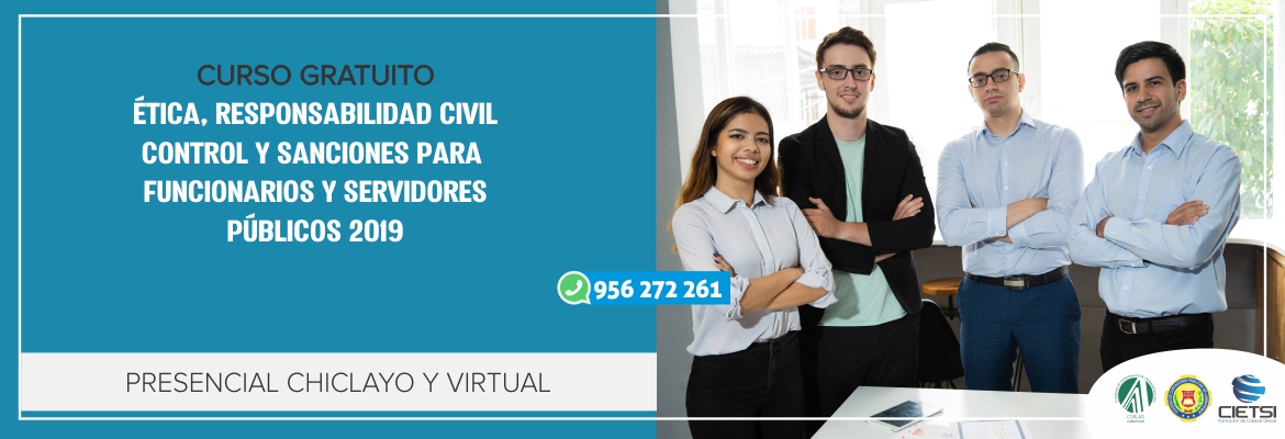 CURSO ÉTICA RESPONSABILIDAD CIVIL CONTROL Y SANCIONES PARA FUNCIONARIOS Y SERVIDORES PÚBLICOS