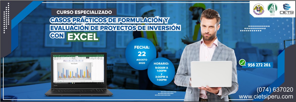 curso especializado casos prActicos de formulaciOn y evaluaciOn de proyectos de inversiOn con excel 2020