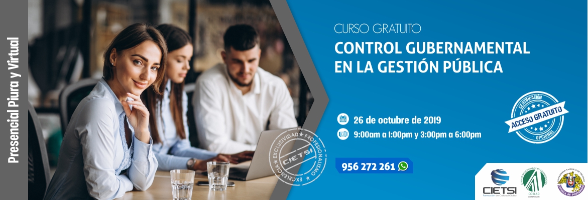 curso especializado control gubernamental en la gestiOn pUblica 2019