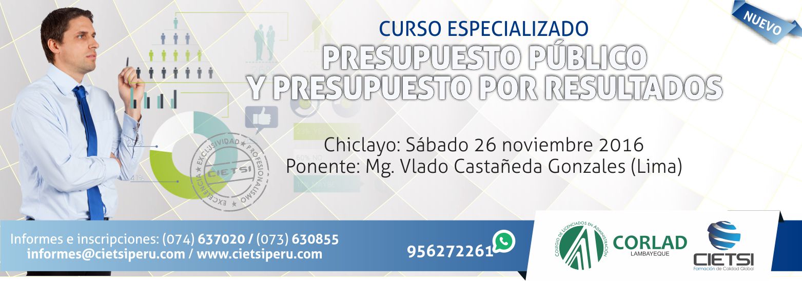 curso especializado presupuesto pUblico y presupuesto por resultados