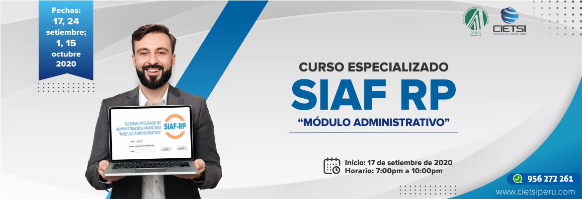 curso especializado siaf rp   mOdulo administrativo 2020