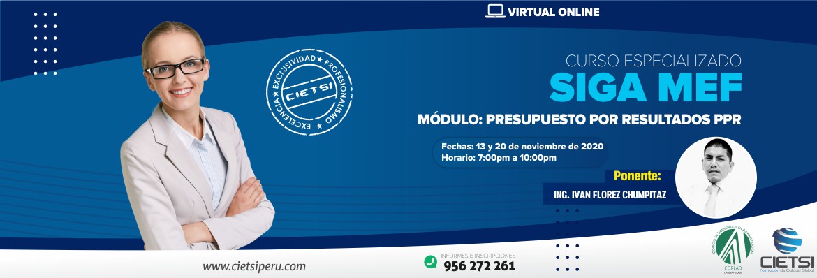 CURSO ESPECIALIZADO SIGA MEF PPR 2020