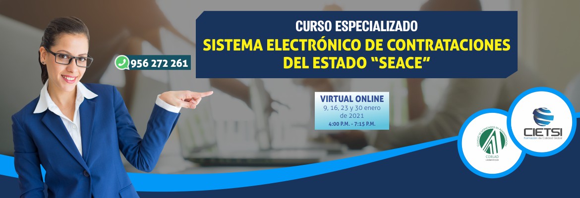 curso especializado sistema electrOnico de contrataciones del estado   seace 2021