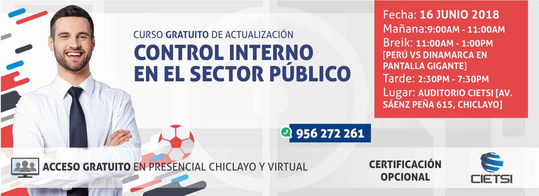 CURSO CONTROL INTERNO EN EL SECTOR PÚBLICO 2018