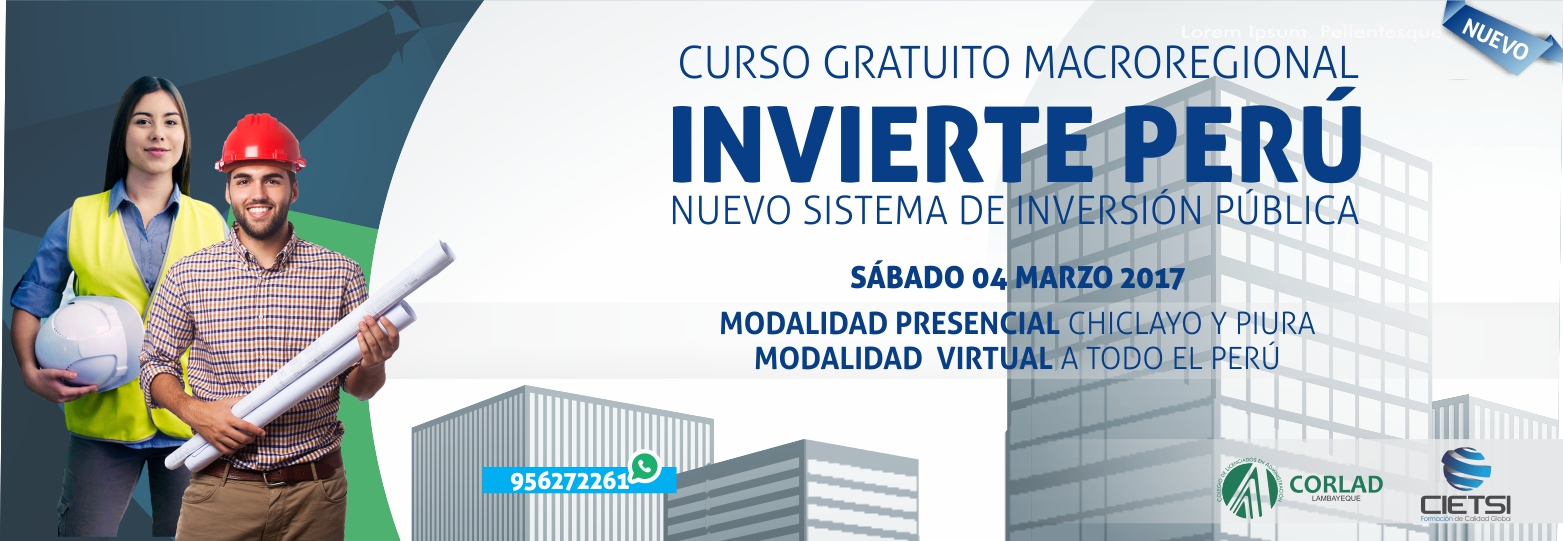 CURSO GRATUITO MACROREGIONAL INVIERTE PERÚ