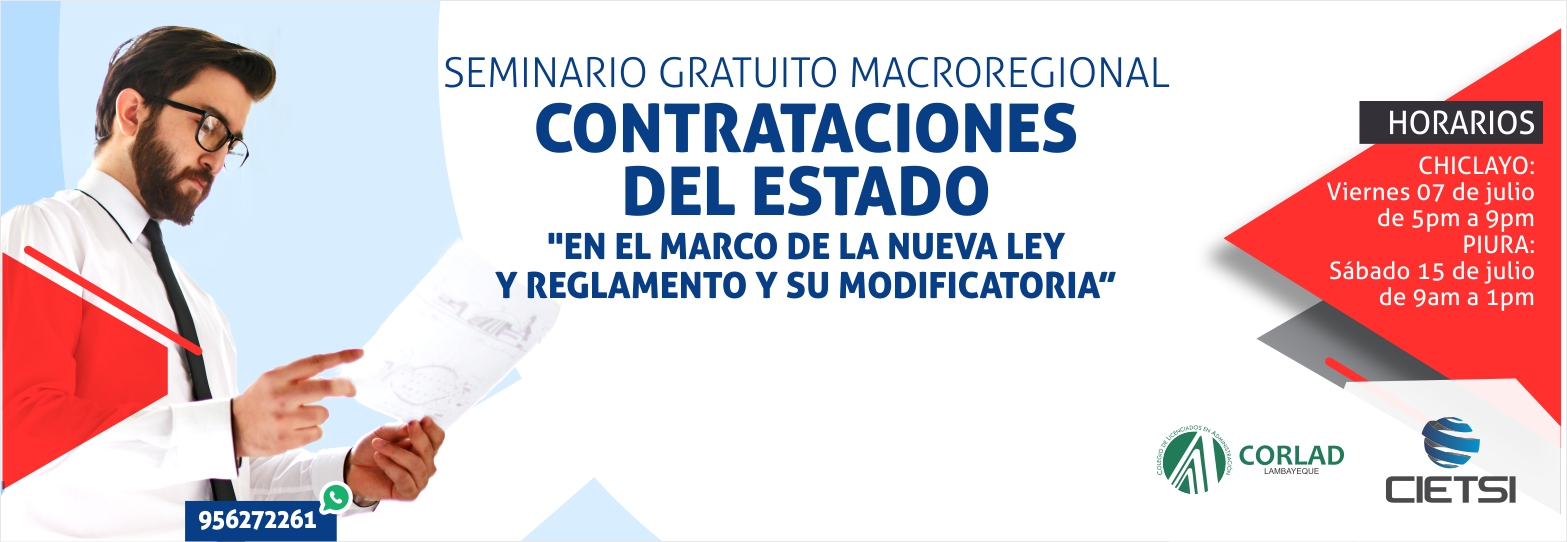 SEMINARIO MACROREGIONAL CONTRATACIONES DEL ESTADO 2017 