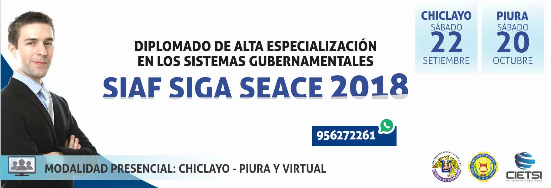 diplomado de alta especializaciOn en los sistemas gubernamentales de gestiOn pUblica siaf siga seace 2018   5ta ediciOn