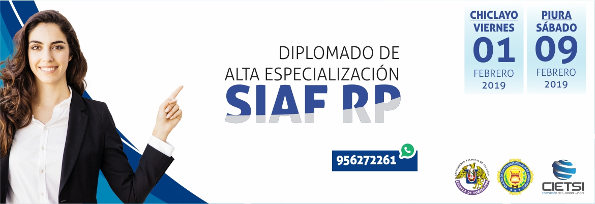 diplomado de alta especializaciOn siaf rp 2019