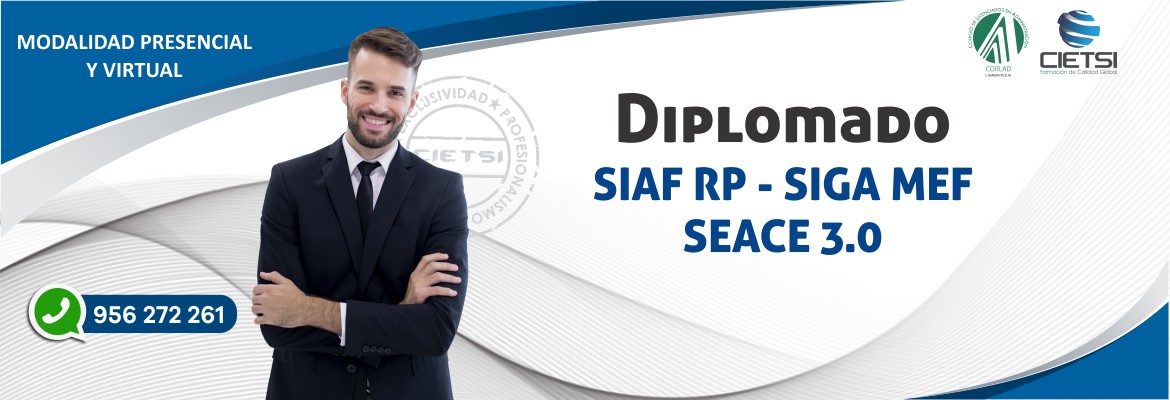 diplomado de alta especializaciOn siaf siga seace 2019 nuevo   3era ediciOn